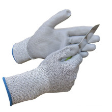 Wholesale Grey Anti Cut Proof Resistant Hand Safety Work ESD PU Coated Glove